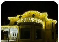 Новогоднее освещение дома территории | Кругозор-Инфо - доска объявлений